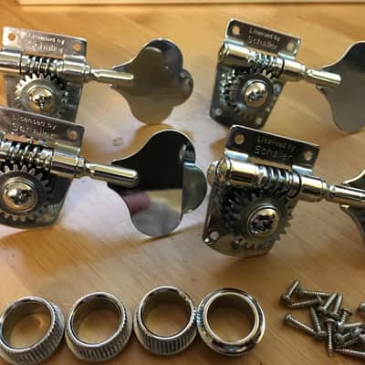 Fender Squier Jazz Bass tuners "licensed by Schaller" image 1