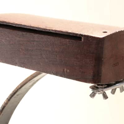 Leedy Rosewood Wood Block & Leedy Logo-Stamped Nickel Plated "Bull Dog" Holder /1920s-30s image 2