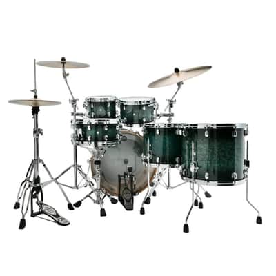 Tama Starclassic Performer 5-Piece Drum Shell Pack - 22" Bass (Molten Steel Blue) image 2
