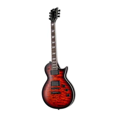 ESP LTD EC-400 QM Vintage Burst with Mahogany Body Rosewood Fingerboard and LTD Locking Tuners image 3
