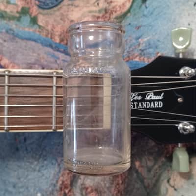 Vintage Lap Steel Thick Glass Slide Bottle 3 1/2 Inch Long 1940s Nice image 1
