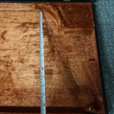 Vintage 1970s 1980s Gibson Ibanez Greco Epiphone Asymmetrical Offset Body Case Fits 45 X16 X 2.5  Models Korina Explorer Greco Explorer Hammer Standard Fits Many Models Brown Fuzzy Lining Rare Well Made image 8