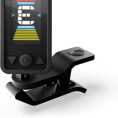 D'Addario D'Addario Accessories Guitar Tuner - Eclipse Headstock Tuner - Clip On Tuner for Guitar - Great for Acoustic Guitars & Electric Guitars - Quick & Accurate Tuning - Black image 1