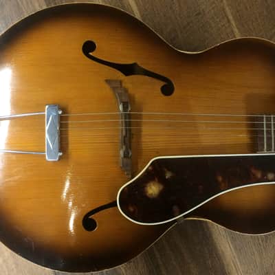 1949 Gretsch Synchromatic Model 100 6014 Gloss Sunburst Finish Archtop Acoustic Guitar image 1
