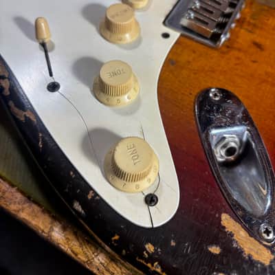 Fender Stratocaster Hardtail 1959 - Sunburst Lefty image 7