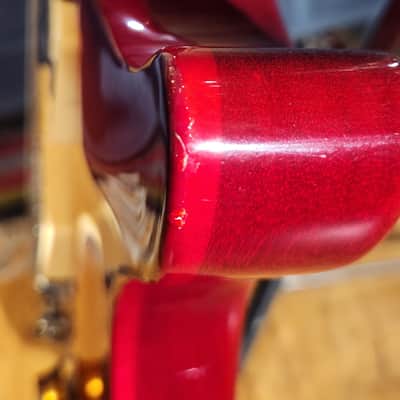 USA Hamer 1997 Studio Archtop Maple Flame Carved Top Cherry Sunburst And Hamer Hard Case image 18