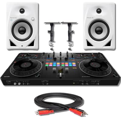 Pioneer DJ DJM-400 & CDJ-400 Pair Limited Black Blue + Custom Case