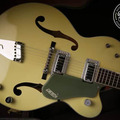 1960s Gretsch USA G6118 Anniversary Two Tone Green & Original Hard Case image 3