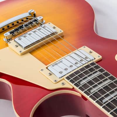 Vintage V100 ReIssued Electric Guitar - Cherry Sunburst (V100CS) image 8