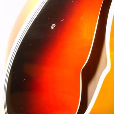 1970's Univox Coily U1825 Semi-Hollow Electric Guitar, Sunburst w/ Case image 9