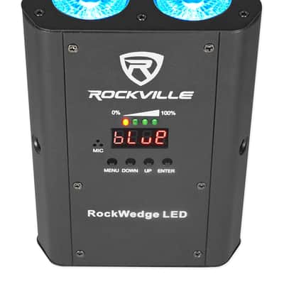 Rockville RockWedge LED 54w RGBWA and UV Rechargeable Battery Wireless DMX Par Light image 9