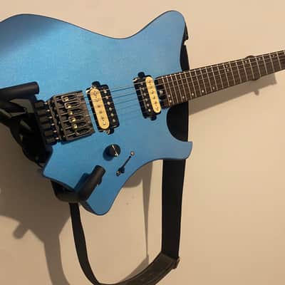 EART GW2-SE Headless Guitar-Blue Satin image 1