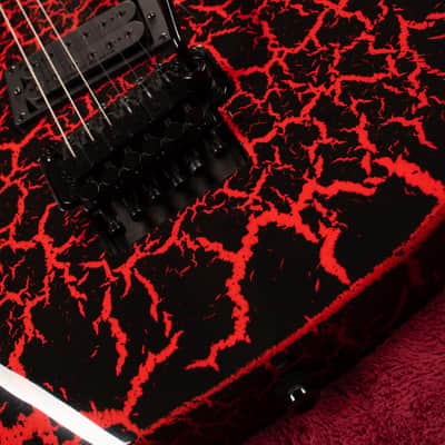 B.C. Rich Gunslinger Retro II with Floyd Rose - Red Crackle image 8