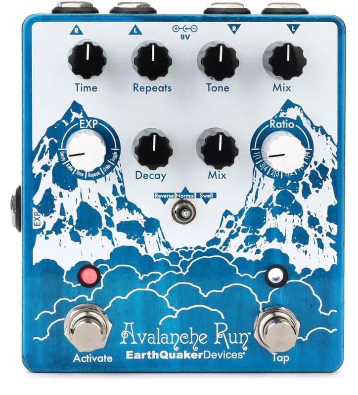 EarthQuaker Devices Avalanche Run Stereo Reverb & Delay with Tap Tempo V2