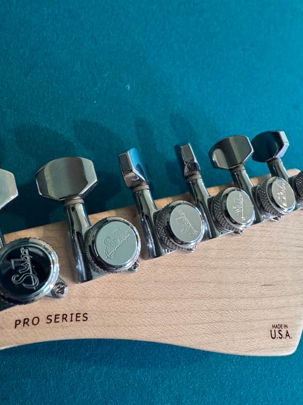 Suhr Modern Pro HH 510 with Maple Fretboard 2013 Trans Blue Denim