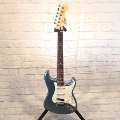 Squier Strat Gun Metal Blue Electric Guitar 60's Classic Vibe Body, Vintage Modified Neck, Hot Rails image 7