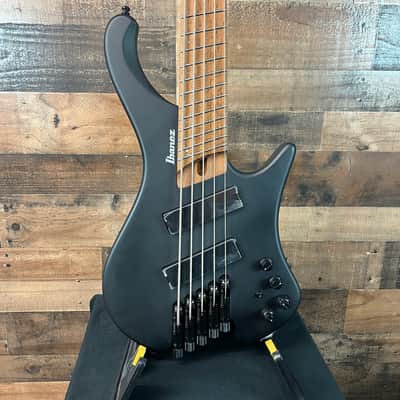Ibanez Bass Workshop EHB1005MS Bass Guitar - Black Flat, Free Ship, 821 image 1