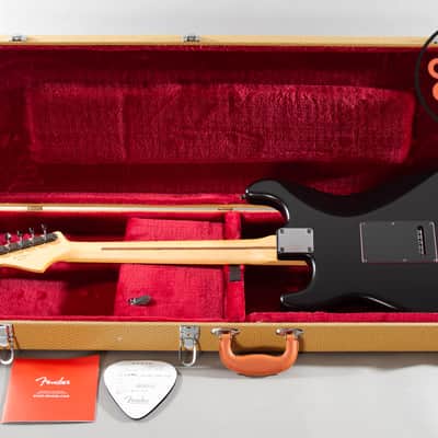 2025 Fender MIJ Japan Limited Hybrid II Noir Stratocaster Black Tweed HSC image 6