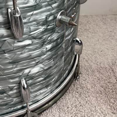 1950s Gretsch Broadkaster Outfit in Midnight Blue Pearl 14x22 9x13 16x16 image 9