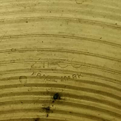Zilco 16"1021g Vintage50s Zildjian Avedis A 2nd B20 Cymbal Crash Original Patina image 2