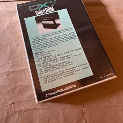 Yamaha DX7 Data ROM Cartridge VRC-103 Sustain Group Excellent Condition in original box with Users Manual booklet image 11