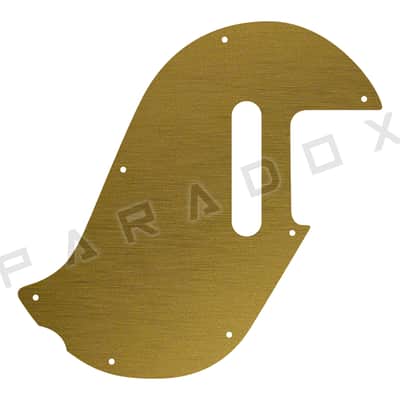 Custom Pickguard For 2024 Made in America Fender Raphael Saadiq Telecaster - Simulated Brushed Gold/Black .090"