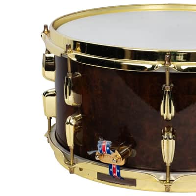 Used Stone Custom Drums 6.5x14" Mahogany image 5