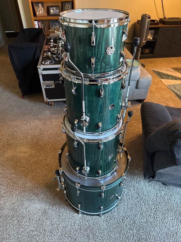 Doc Sweeney Drums Blue Dragon-Ash Stave Segmented !!! New !!! image 1