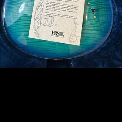 PRS Paul Reed Smith Custom 24 Tree of Life PRISTINE! COA & Case - Makina Blue image 2