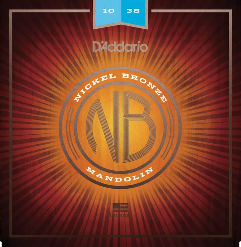 D'Addario NBM1038 Nickel Bronze Mandolin Strings - Light (10-38) image 1