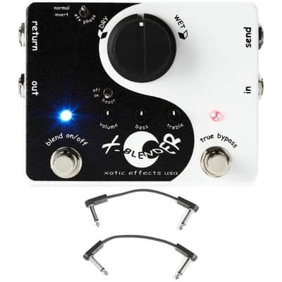 Xotic X-Blender Wet/Dry Signal Blender Pedal with 3 Patch Cables image 2