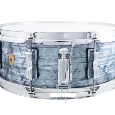 Ludwig Legacy Mahogany Reissue Sky Blue Pearl Jazz Fest 5.5x14" Kit Snare Drum | Authorized Dealer image 2