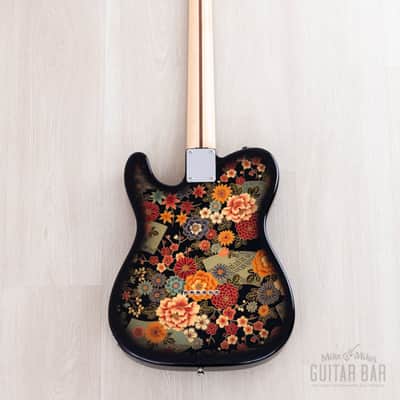 2011 Fender Telecaster Black Floral TL69-SPL Non-Catalog Limited Edition, Near-Mint w/ Case, Japan MIJ image 3