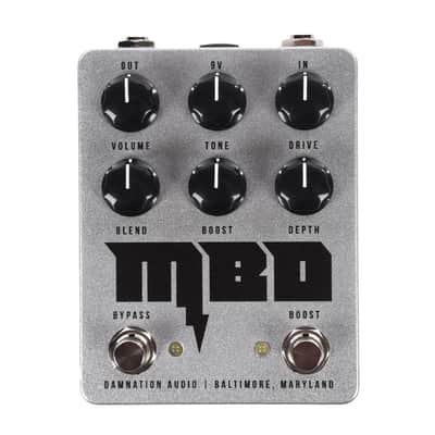Damnation Audio Mosfet Bass Distortion V3 Pedal Silver image 1