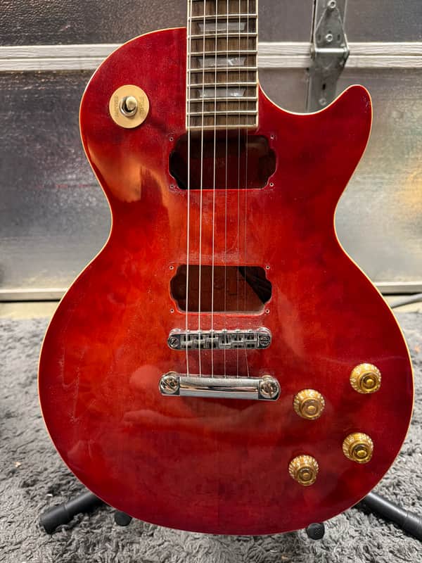 Guitar Fetish LP body+neck project - Red quilt image 1