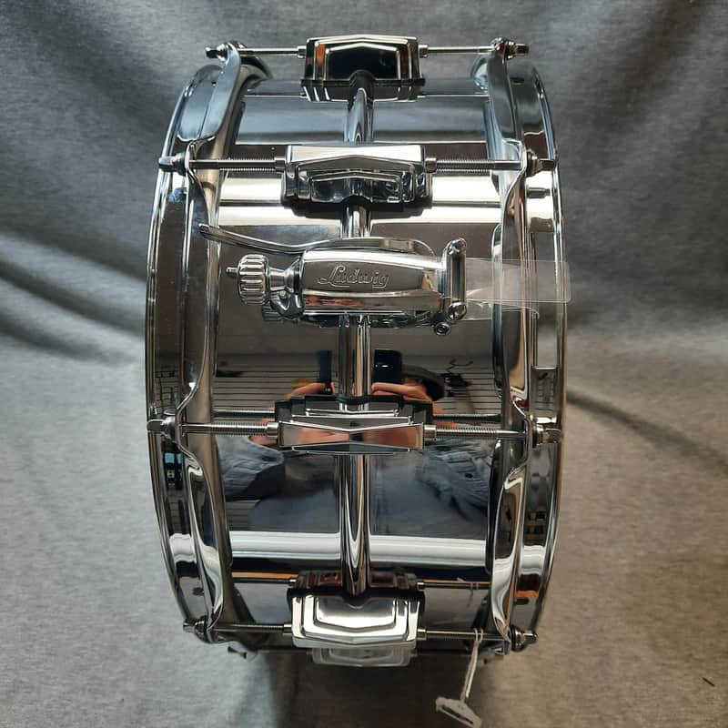 Ludwig USA Supraphonic 6.5x14" 10-Lug Aluminum Snare Drum image 1
