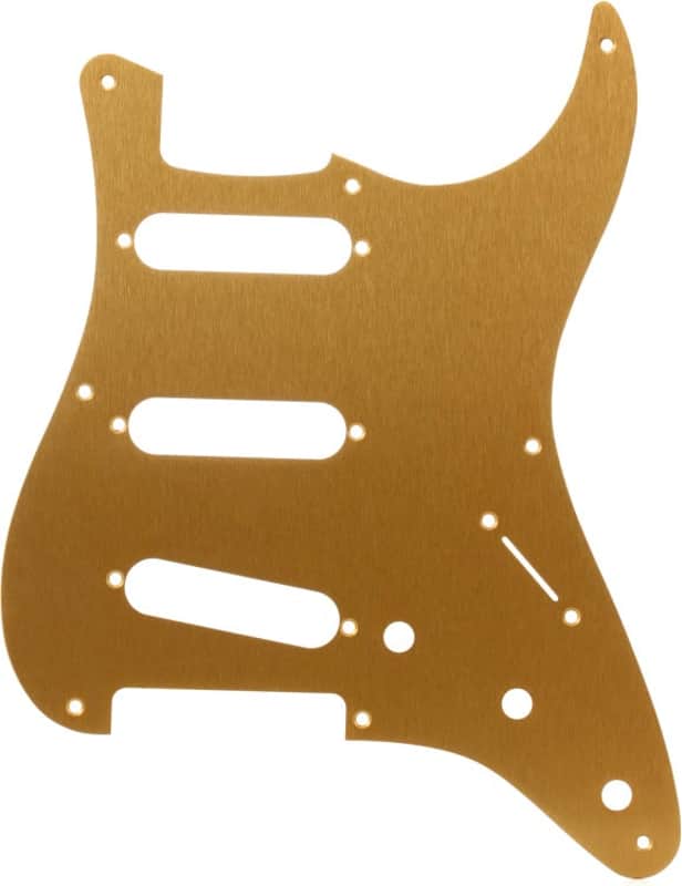Fender 8-hole '50s Vintage Style Stratocaster S/S/S Pickguard - Gold Anodized image 1