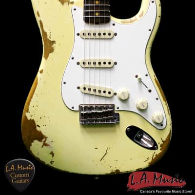 Fender Custom Shop L-Series 1964 Stratocaster Super Heavy Relic Vintage White Rosewood 9231990841 - image 1