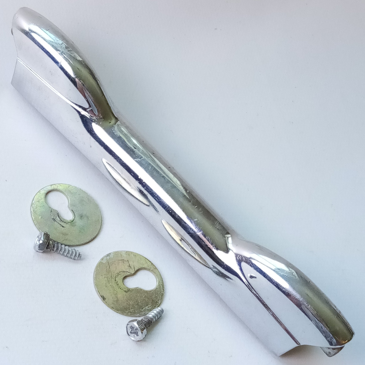Premier 1x Bass/Tom Drum 6 1/16"Lug 70s Diamond Chrome Vintage England Marching — main photograph