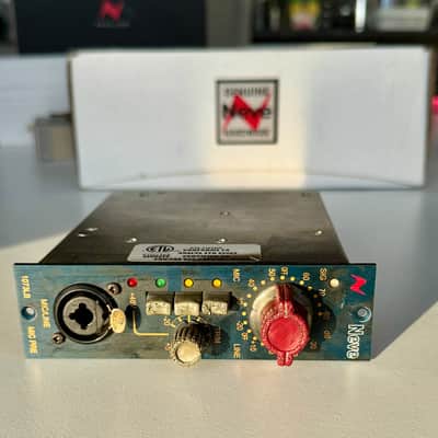 AMS Neve 1073LB 500 Series Mic Preamp Module 2010s - Blue image 3