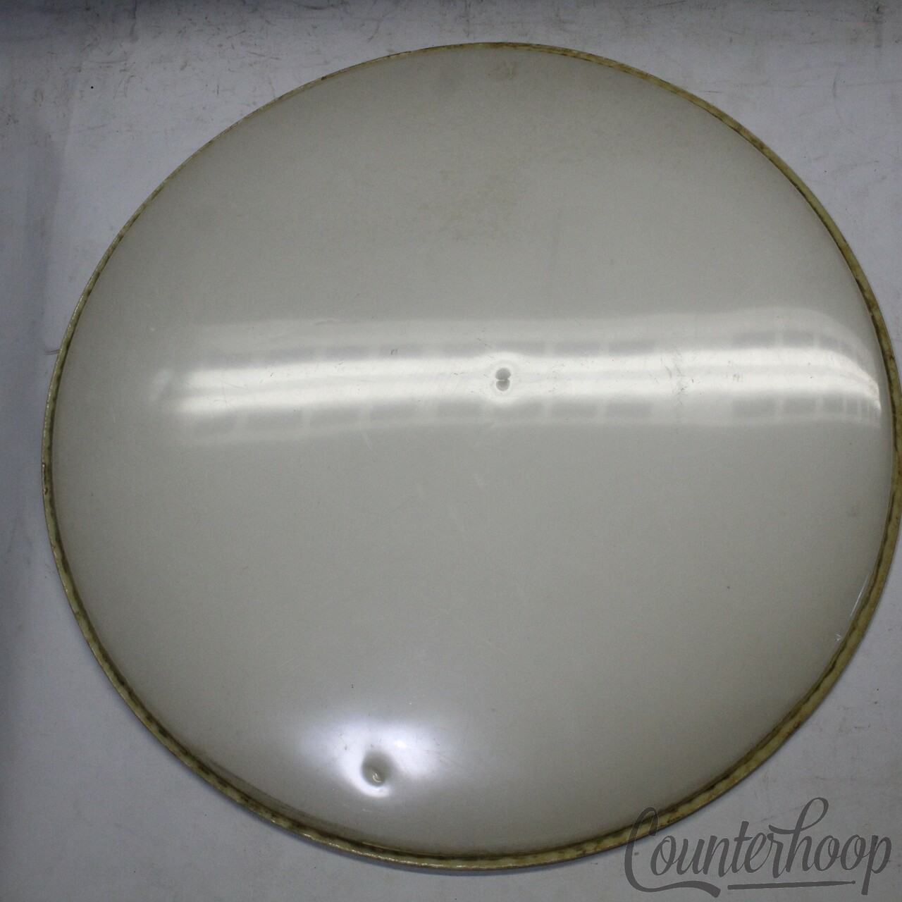 Ludwig 22"Bass Drum Head Playon Plastic Chicago White Batter/Resonant Vintage60s — main photograph