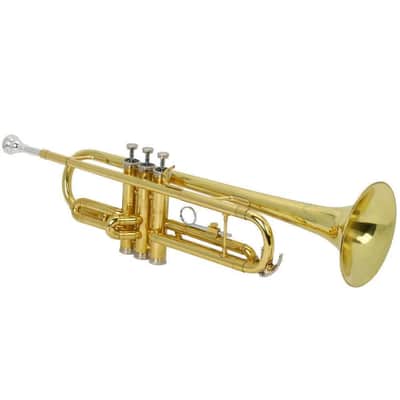 Beginner Gold Lacquer Brass Bb Trumpet W/ Case for Student School Band image 6