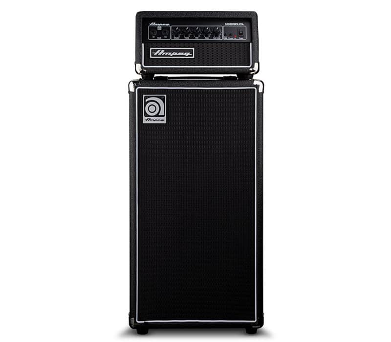 Ampeg Micro CL 100-Watt 2x10" Compact Solid State Bass Amp Stack - Black imagen 1