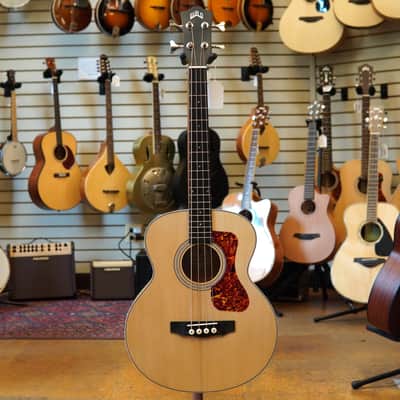 Guild Jumbo Junior Bass Westerly Collection Sitka/Maple Acoustic-Electric Short Scale Bass image 4