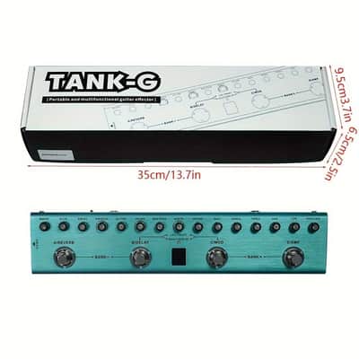 M-vave Tank-G Rechargeable Multi Effects Pedal 36 Presets,9 Preamp Slot,3-Band EQ,8 IR Cab Slot,3 Modulation/Delay/Reverb Effect,price include the import duty to US buyer image 3