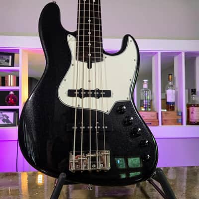 Alleva Coppolo LG5 Standard in Black Micro Flake Metallic: White Pickguard, Indonesian Rosewood Fingerboard & AC In-House 60s Pickups image 10