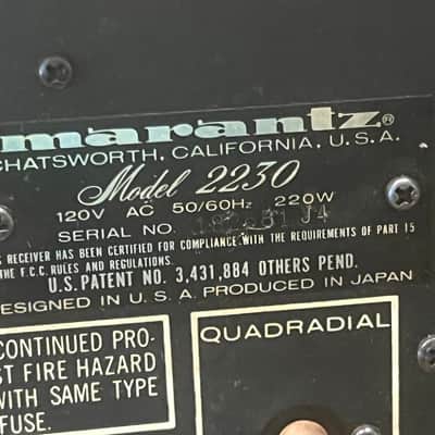 Marantz 2230 Stereo Receiver-Serviced-Sweet image 13
