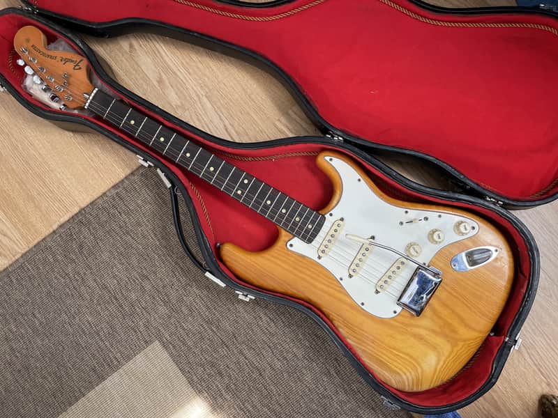 100% Original 1974 Fender Stratocaster very rare Natural + Rosewood combo image 1