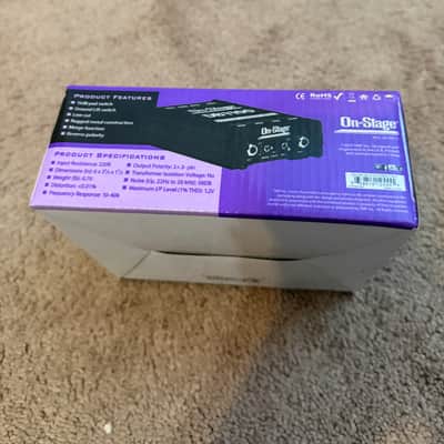 On-Stage DB1100 Active Direct Box with Stereo-to-Mono Summing 2010s - Black image 6