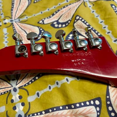 Gibson USA Explorer 1984 with factory Kahler Tremolo Bridge - Ferrari Red image 7
